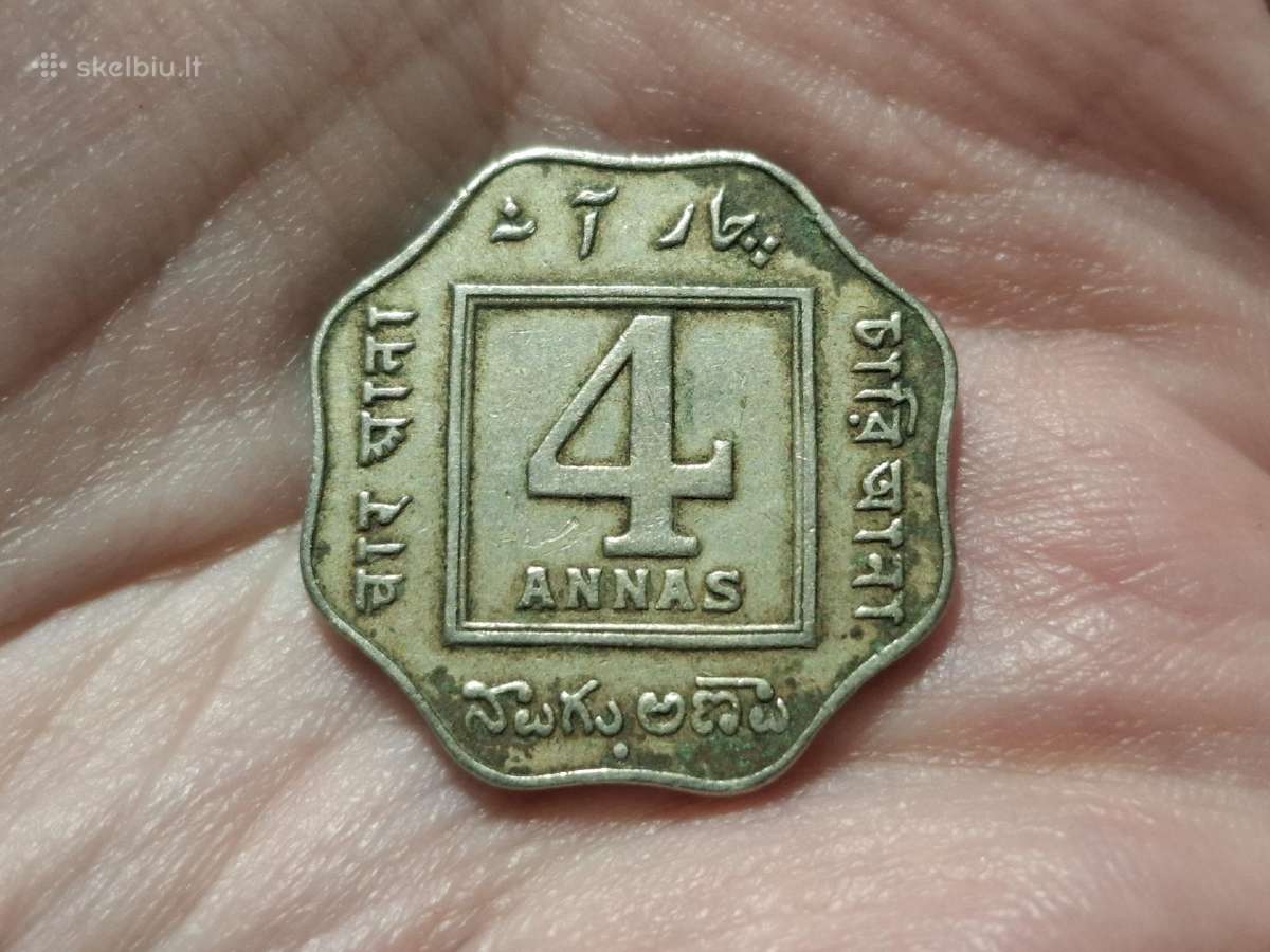 Indija 4 annas 1920