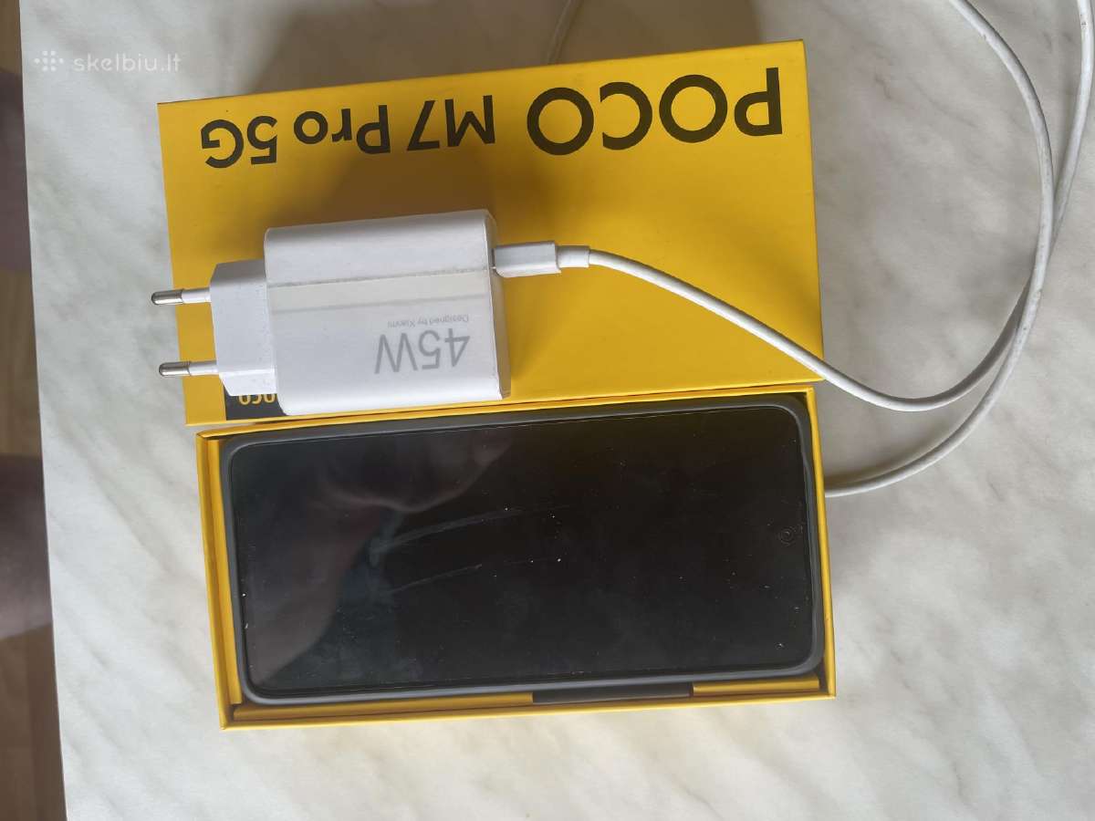Naujas Poco M7 Pro5g telefonas,512gb