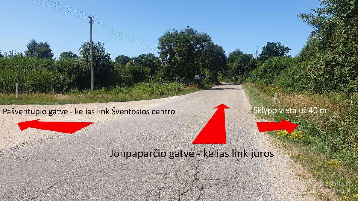 20 arų namų valdos sklypas Šventoji, Palanga