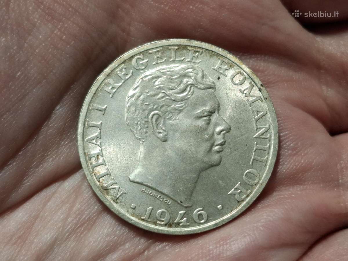 Rumunija 25 000 lei 1946 sidabras - nuotraukos Nr. 2