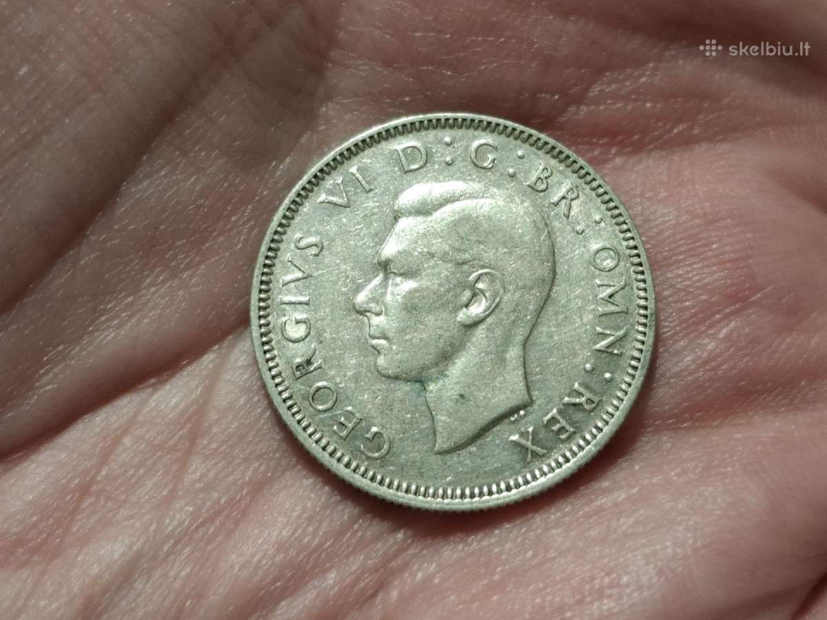 Škotija 1 šilingas 1940 sidabras - nuotraukos Nr. 2
