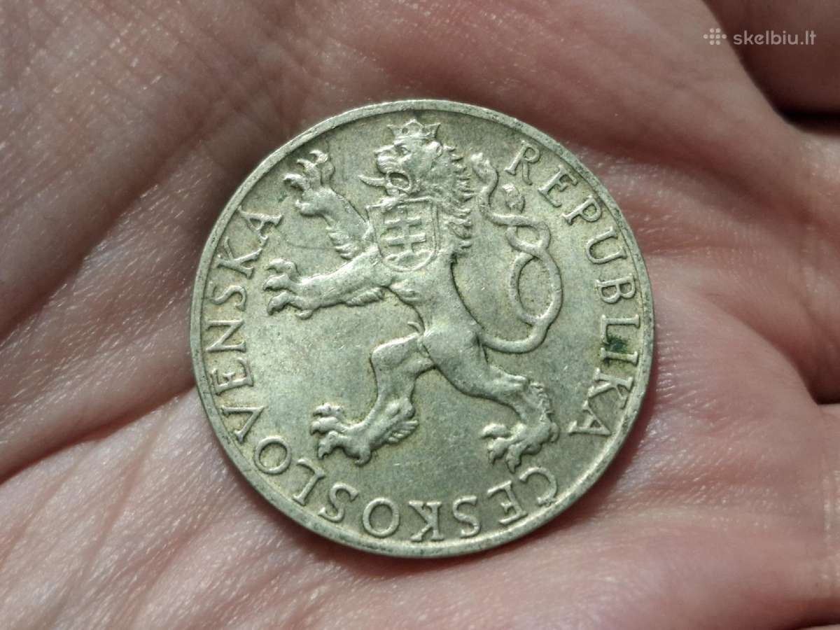 Čekoslovakija 50 kronų 1948 sidabras proginė - nuotraukos Nr. 2