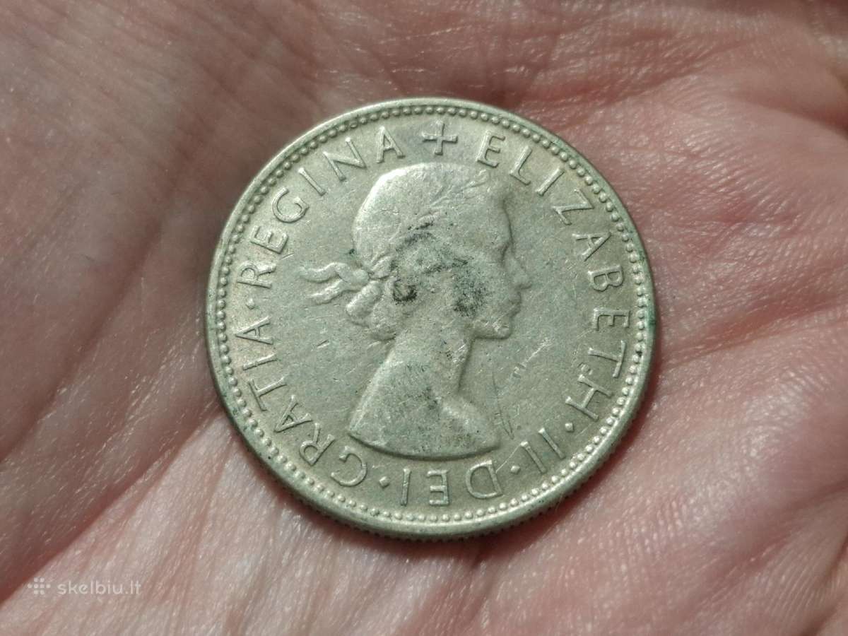 Australija Florinas 1953 sidabras - nuotraukos Nr. 2