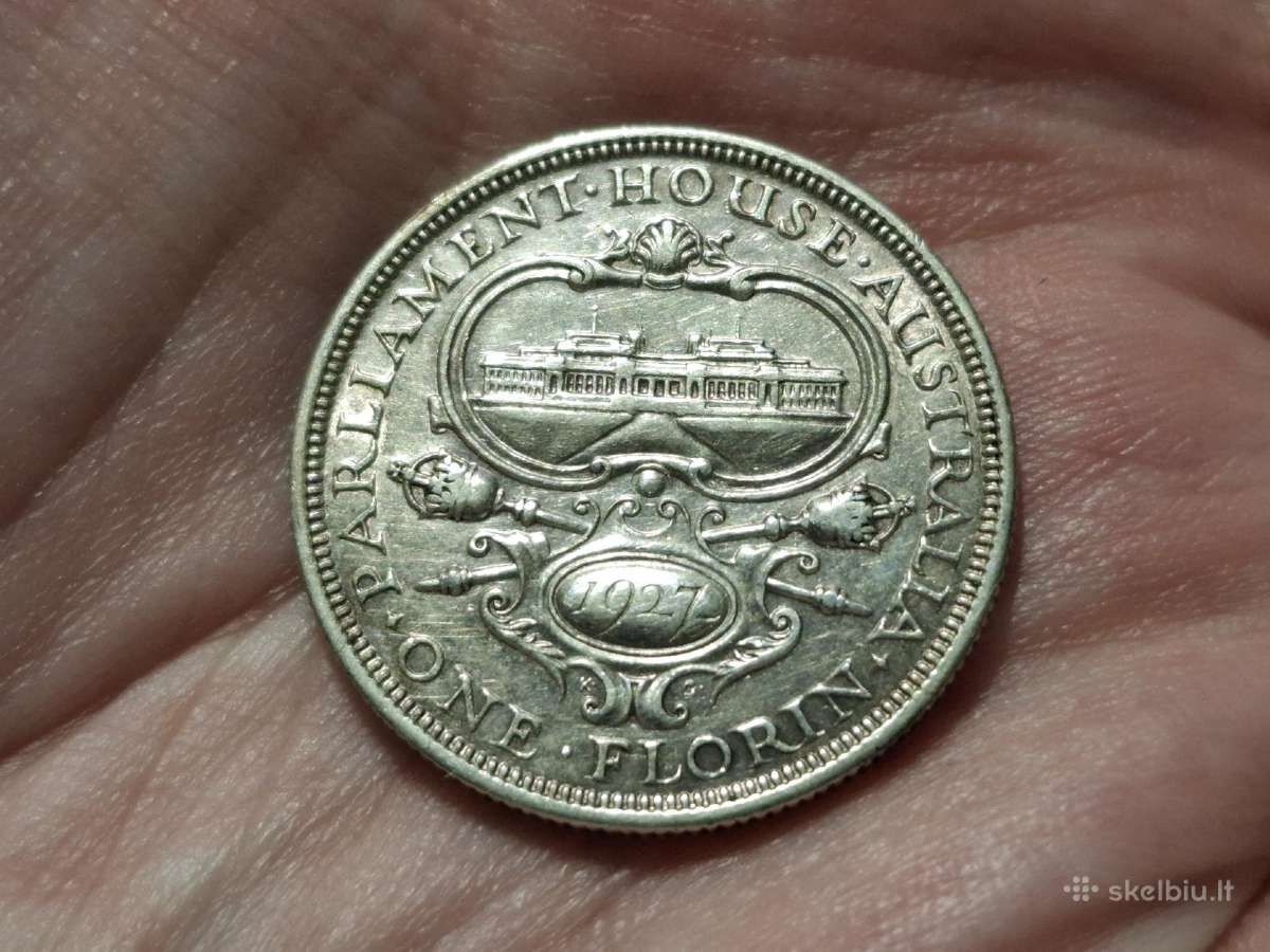 Australija Florinas 1927 sidabras proginė