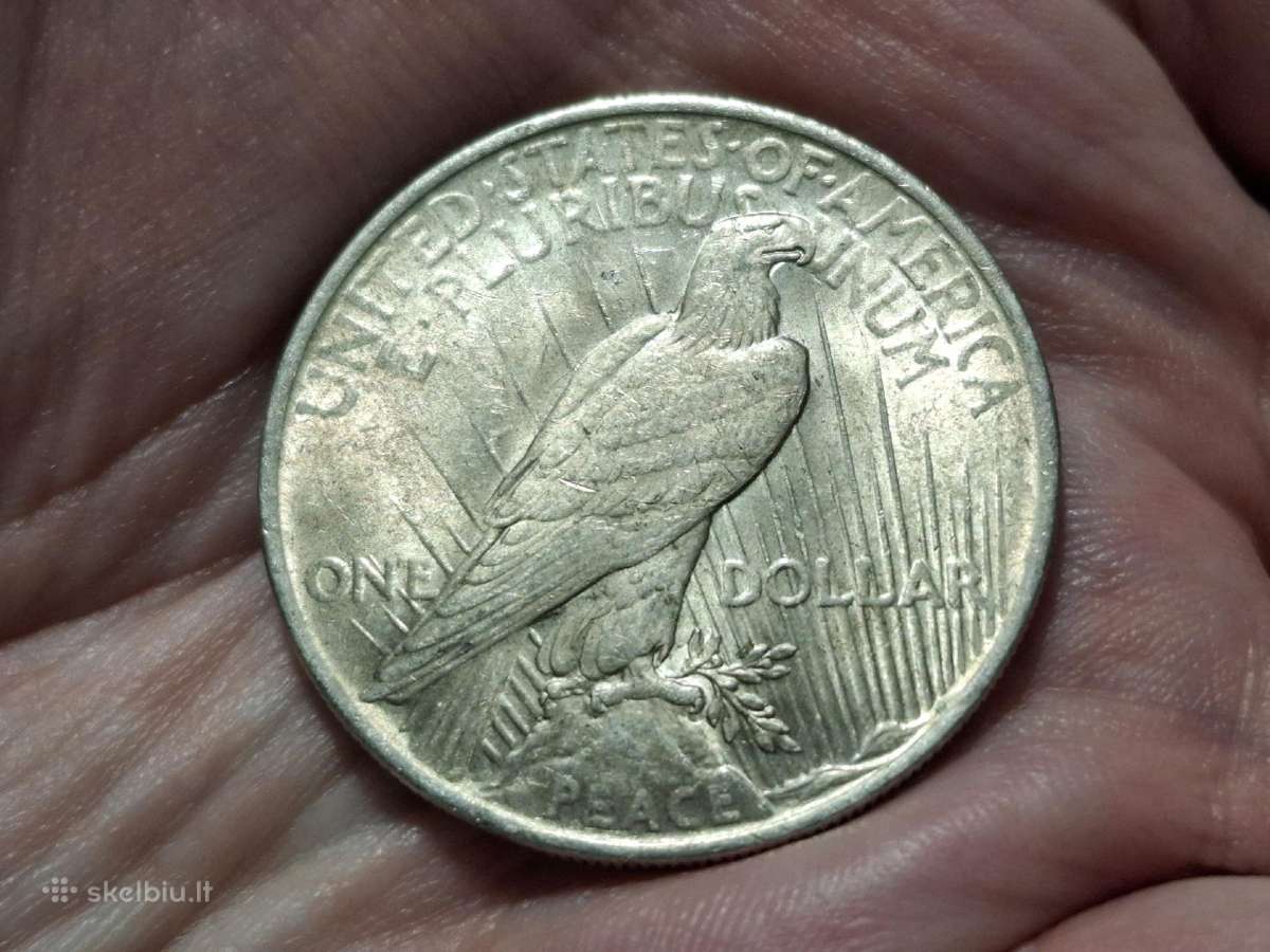 JAV 1 doleris 1922 sidabras