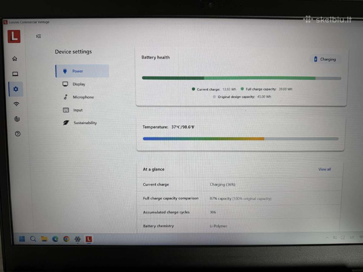 Lenovo Thinkpad L15 Gen 2 i5-11gen / 8gb / 256g - nuotraukos Nr. 4