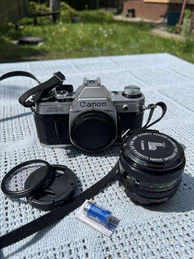 Canon Ae-1 Juostinis fotoapratas. Olympic Leidimas - nuotraukos Nr. 8