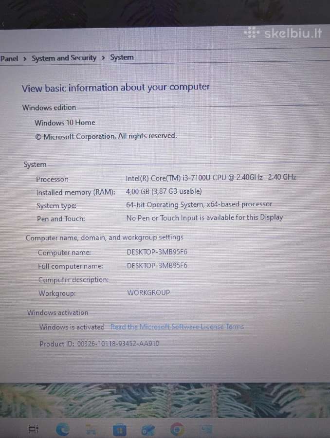 Dell Vostro 15 - nuotraukos Nr. 3