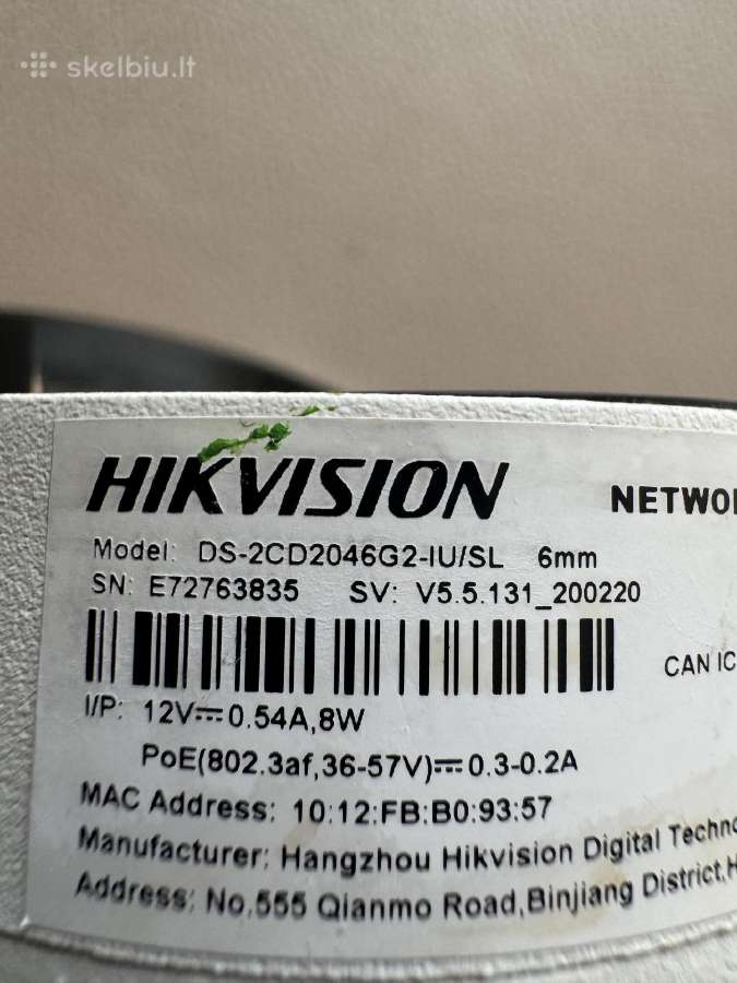Hikvision DS-2cd2046g2-iu/SL 6mm 4 Mp Ip kamera - nuotraukos Nr. 4