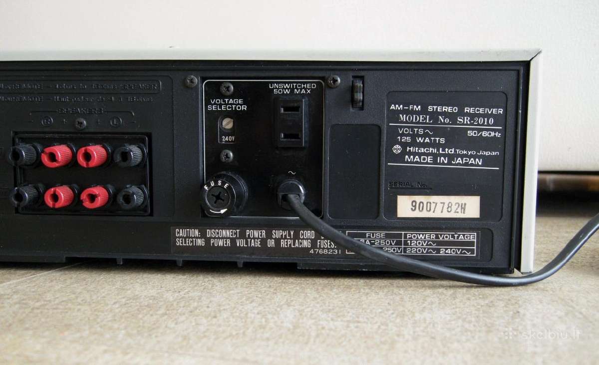 Resyveris Hitachi Sr-2010 - nuotraukos Nr. 7