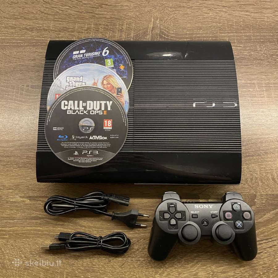 Sony Playstation 3 Superslim + žaidimai