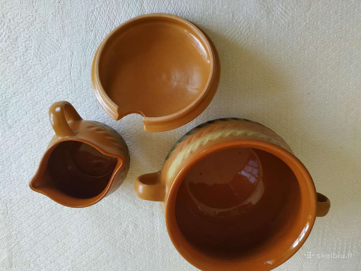 Vintage keramikos puodynės sriubai ar cepelinams - nuotraukos Nr. 4
