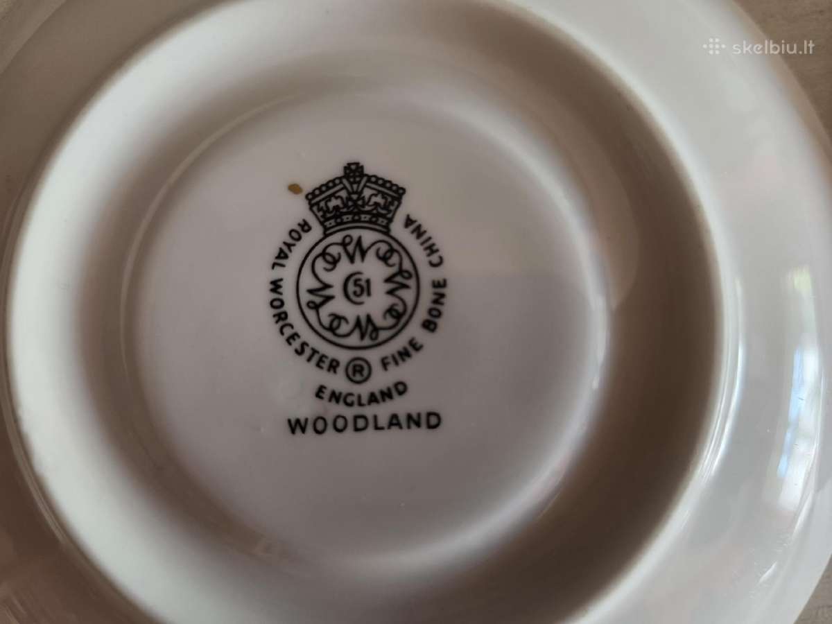 Vintage Royal Worcester lėkštutės - nuotraukos Nr. 11