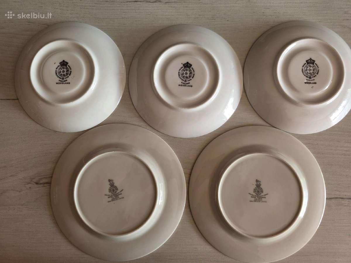Vintage Royal Worcester lėkštutės - nuotraukos Nr. 12