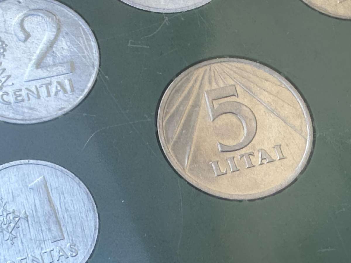 1991m litų rinkinys - nuotraukos Nr. 5
