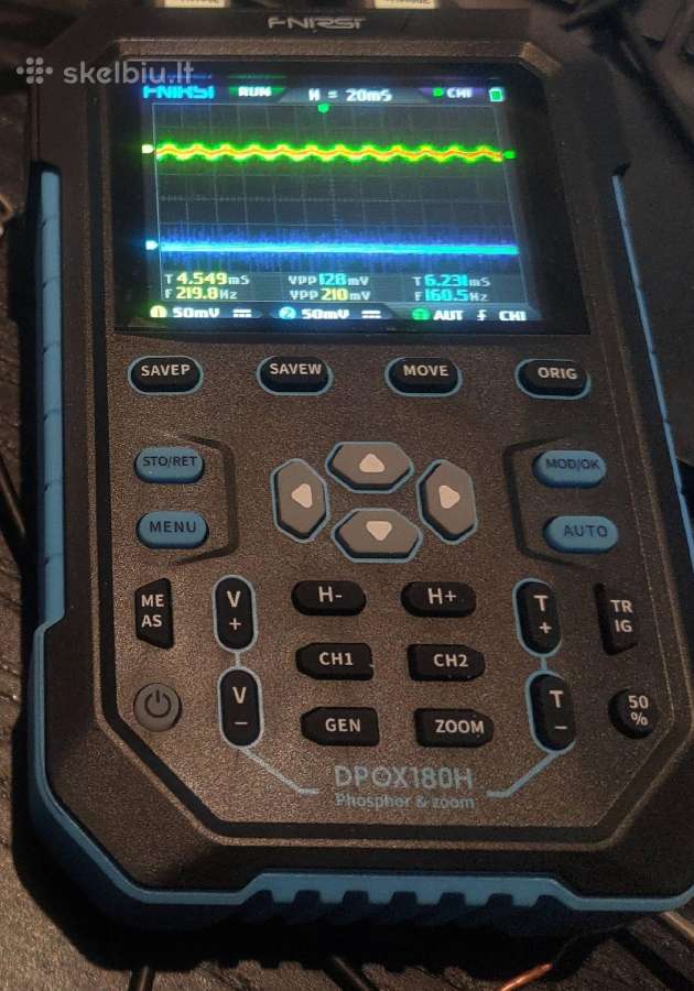 Fnrisi oscilografas 180 MHz 2x Fnirsi Dpox180h - nuotraukos Nr. 2