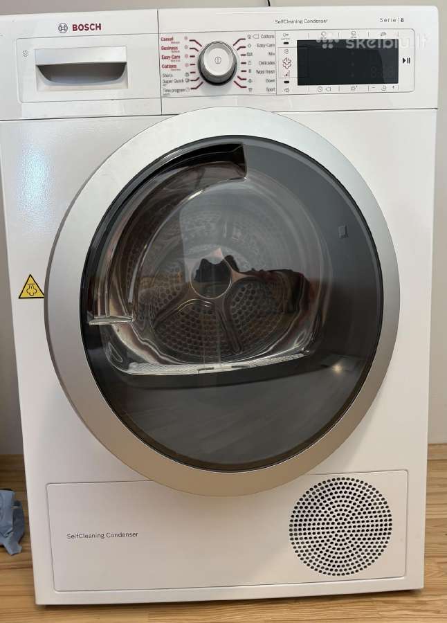 Parduodu skalbinių džiovyklę Bosch Wtw855r9sn