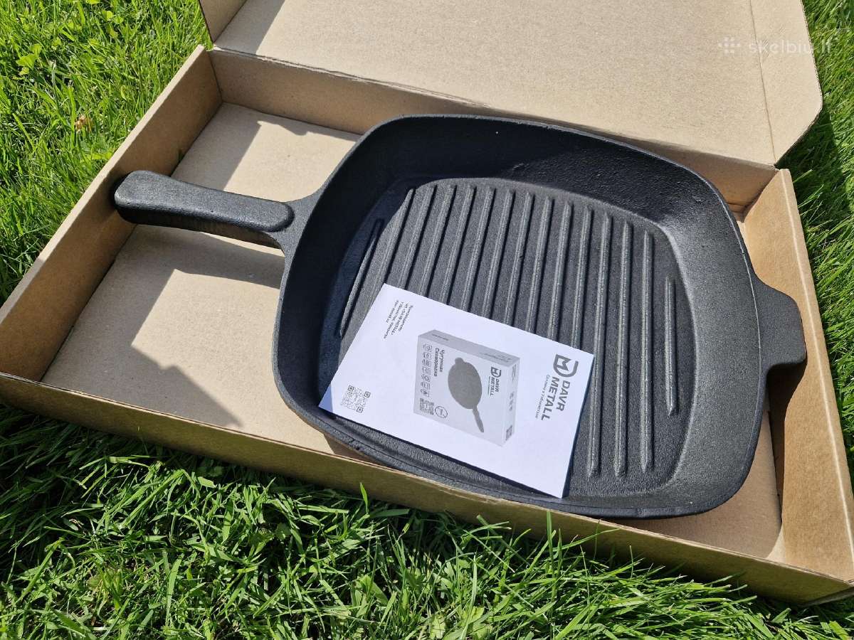 Grill keptuvės 28 cm su lieta rankena - nuotraukos Nr. 3