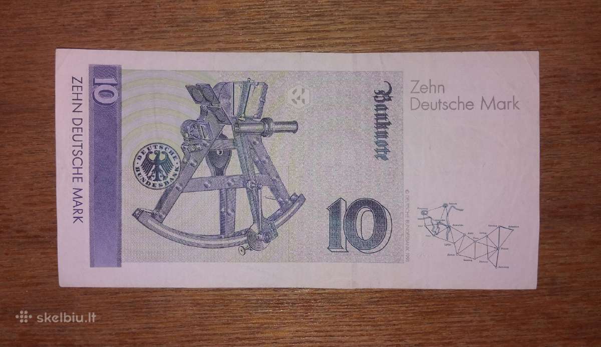 Vokietijos 10 markių banknotas - nuotraukos Nr. 2