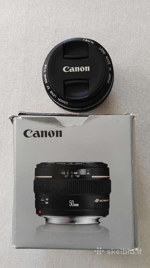 Canon Ef 50mm f/1.4 Usm objektyvas