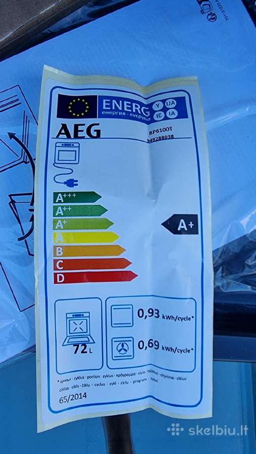 Matinė Aeg Premier Bp6100t su pirolize+ garantija - nuotraukos Nr. 12