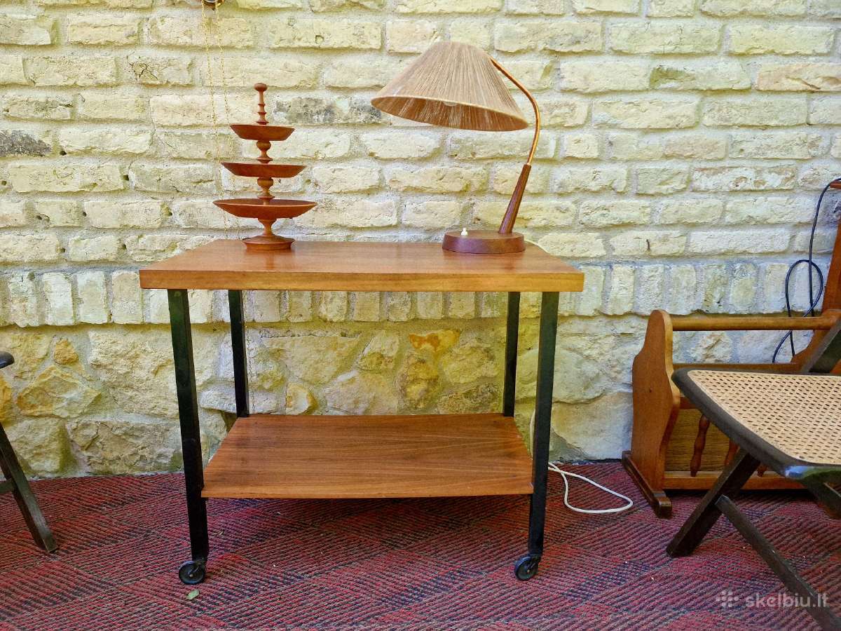 Vintažinis mid century konsolinis staliukas - nuotraukos Nr. 2