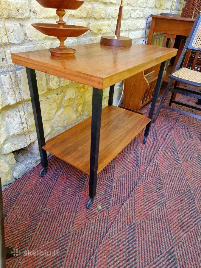 Vintažinis mid century konsolinis staliukas - nuotraukos Nr. 4