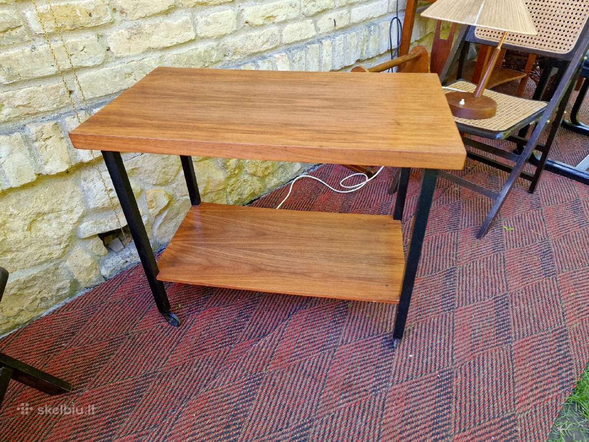 Vintažinis mid century konsolinis staliukas - nuotraukos Nr. 18