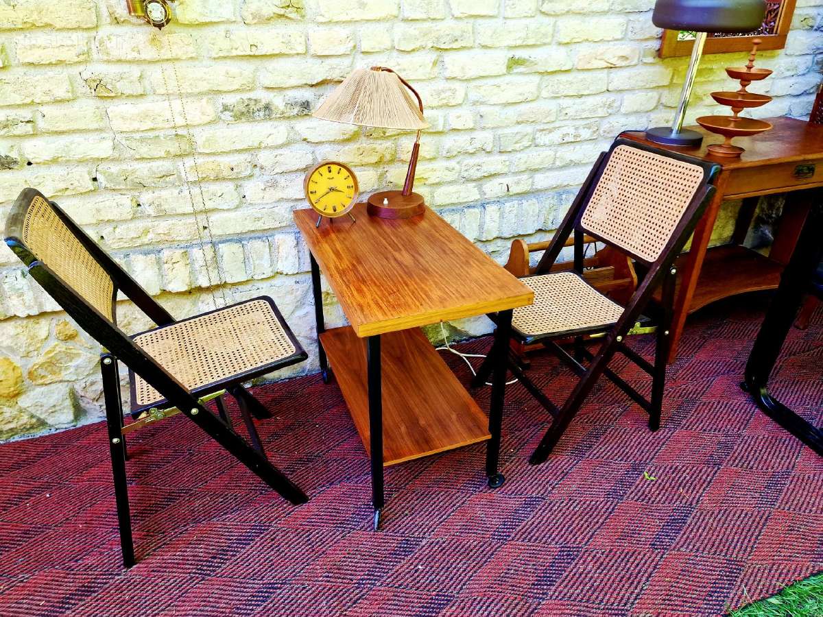 Vintažinis mid century konsolinis staliukas - nuotraukos Nr. 21