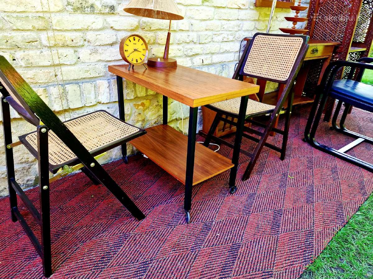 Vintažinis mid century konsolinis staliukas - nuotraukos Nr. 22