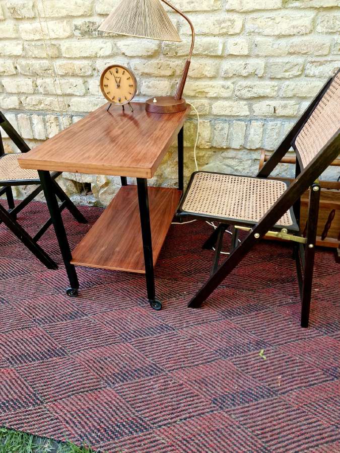 Vintažinis mid century konsolinis staliukas - nuotraukos Nr. 26