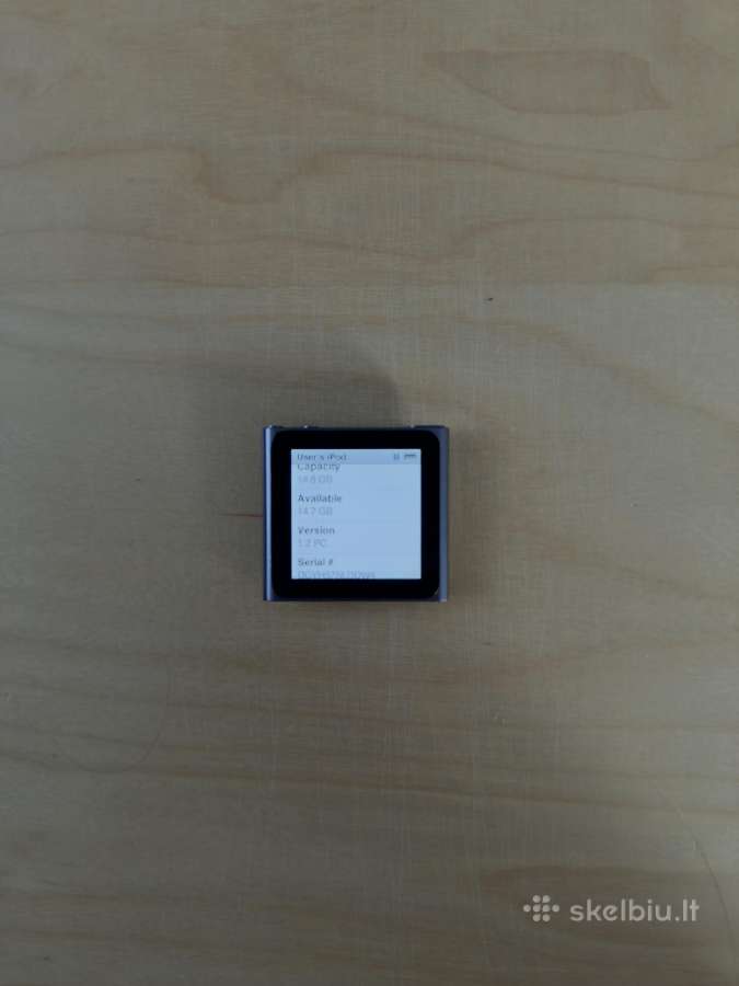 Apple iPod Nano 6th Gen 16gb pilkas + pakrovėjas - nuotraukos Nr. 3