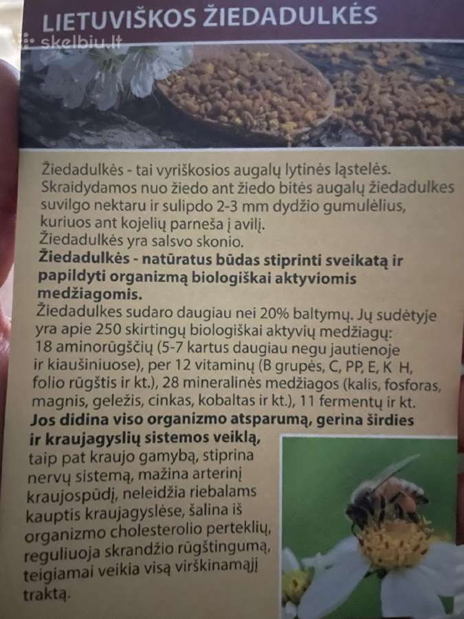 Bičių Žiedadulkės 500g 2026m. - nuotraukos Nr. 5
