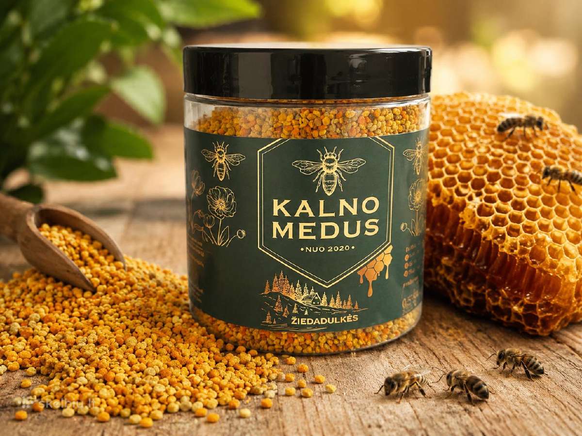 Bičių Žiedadulkės 500g 2026m.