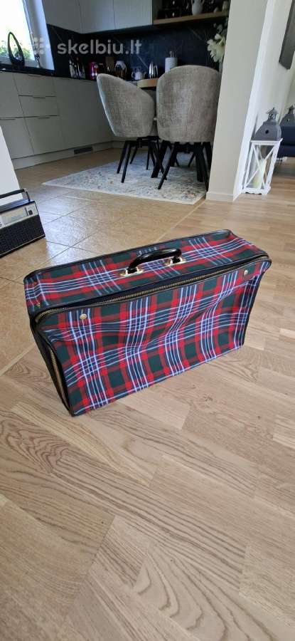 Idealios būklės vintažinis lagaminas (Nenešiotas )