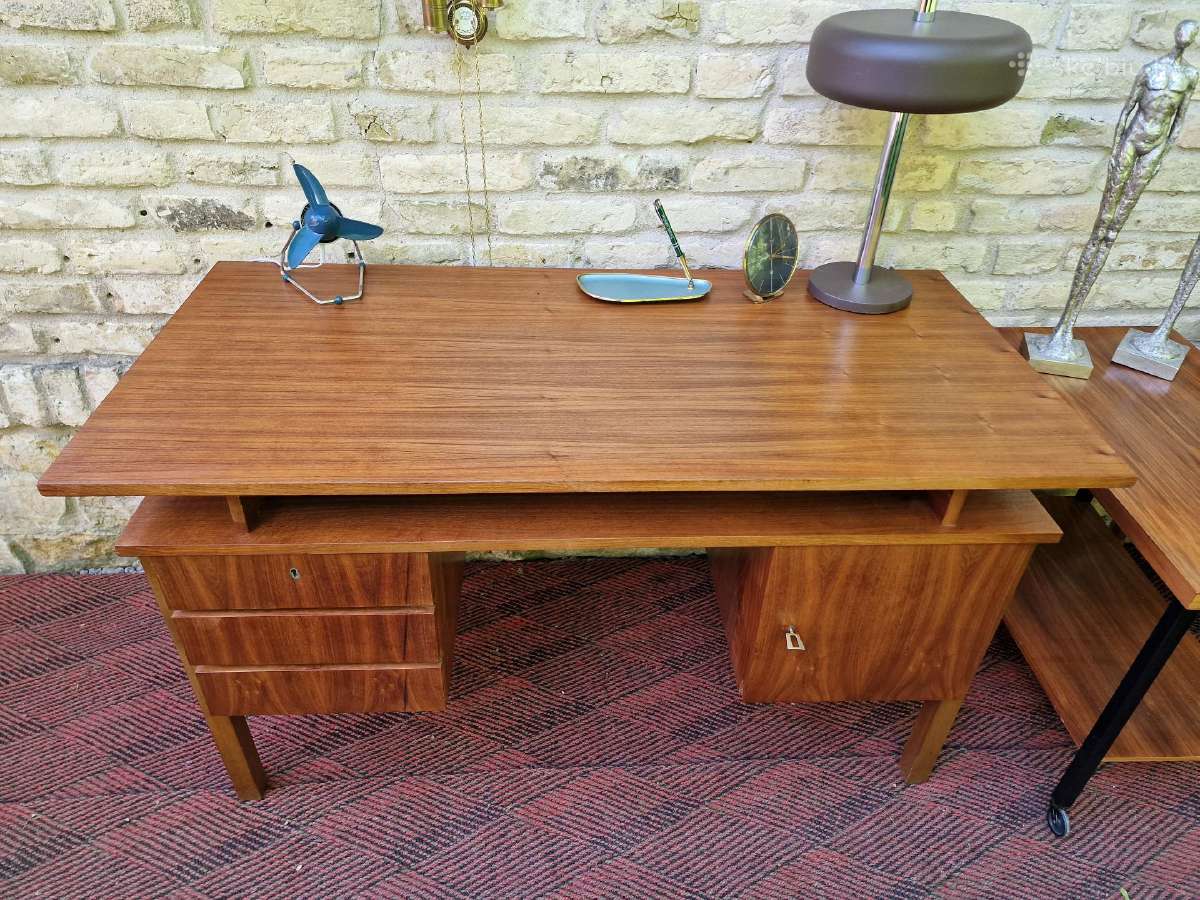 Vintažinis mid century rašomasis stalas - nuotraukos Nr. 2