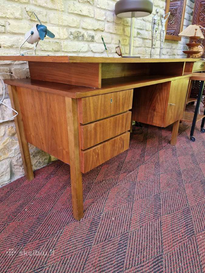 Vintažinis mid century rašomasis stalas - nuotraukos Nr. 3