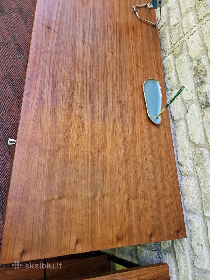 Vintažinis mid century rašomasis stalas - nuotraukos Nr. 8