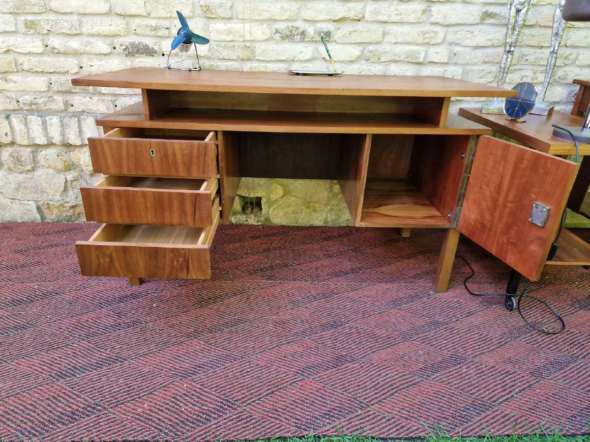 Vintažinis mid century rašomasis stalas - nuotraukos Nr. 12
