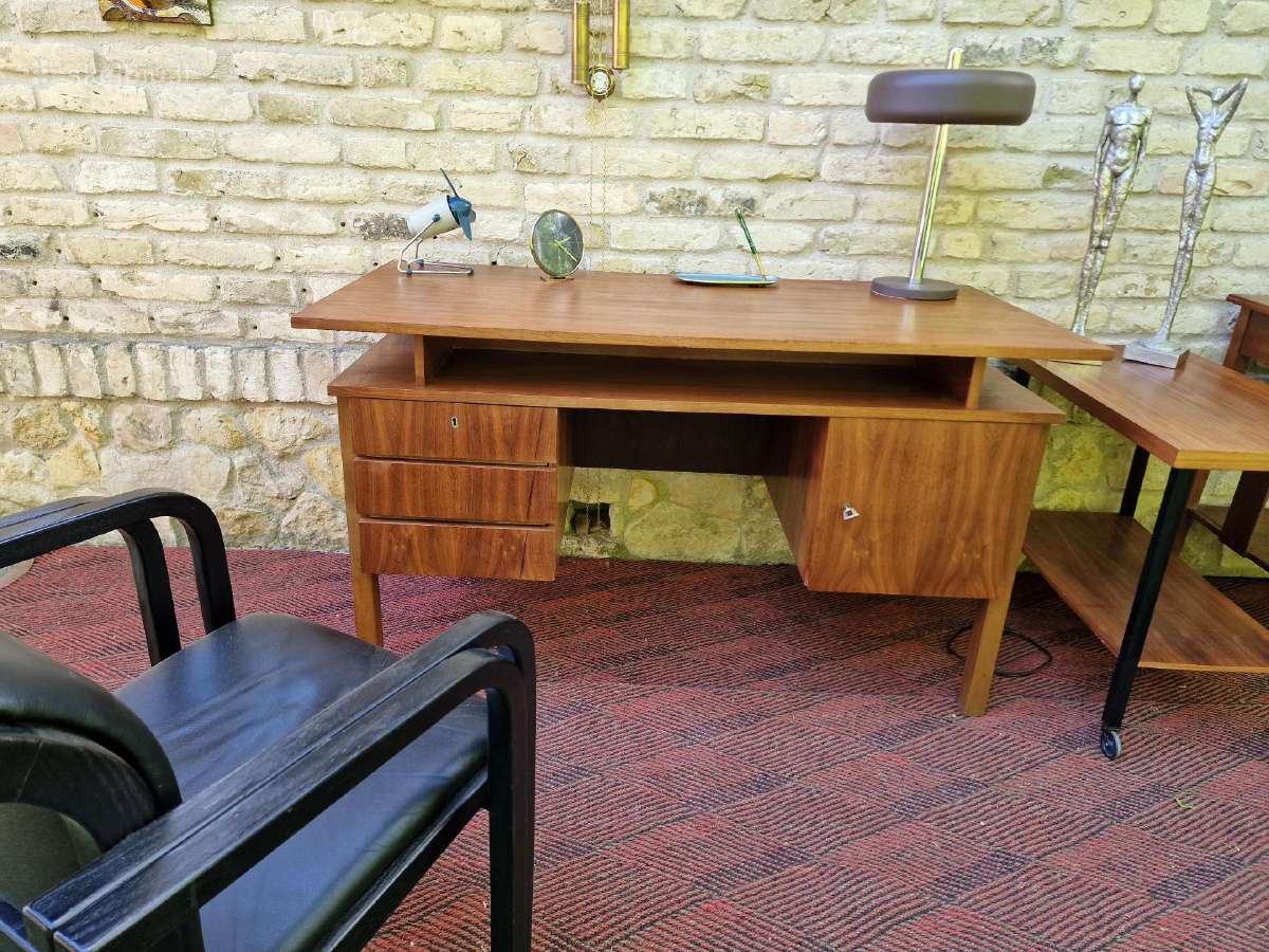 Vintažinis mid century rašomasis stalas - nuotraukos Nr. 24