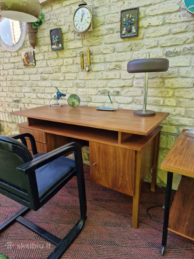 Vintažinis mid century rašomasis stalas - nuotraukos Nr. 26