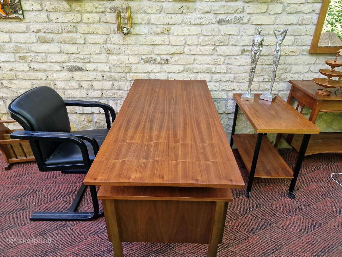 Vintažinis mid century rašomasis stalas - nuotraukos Nr. 37