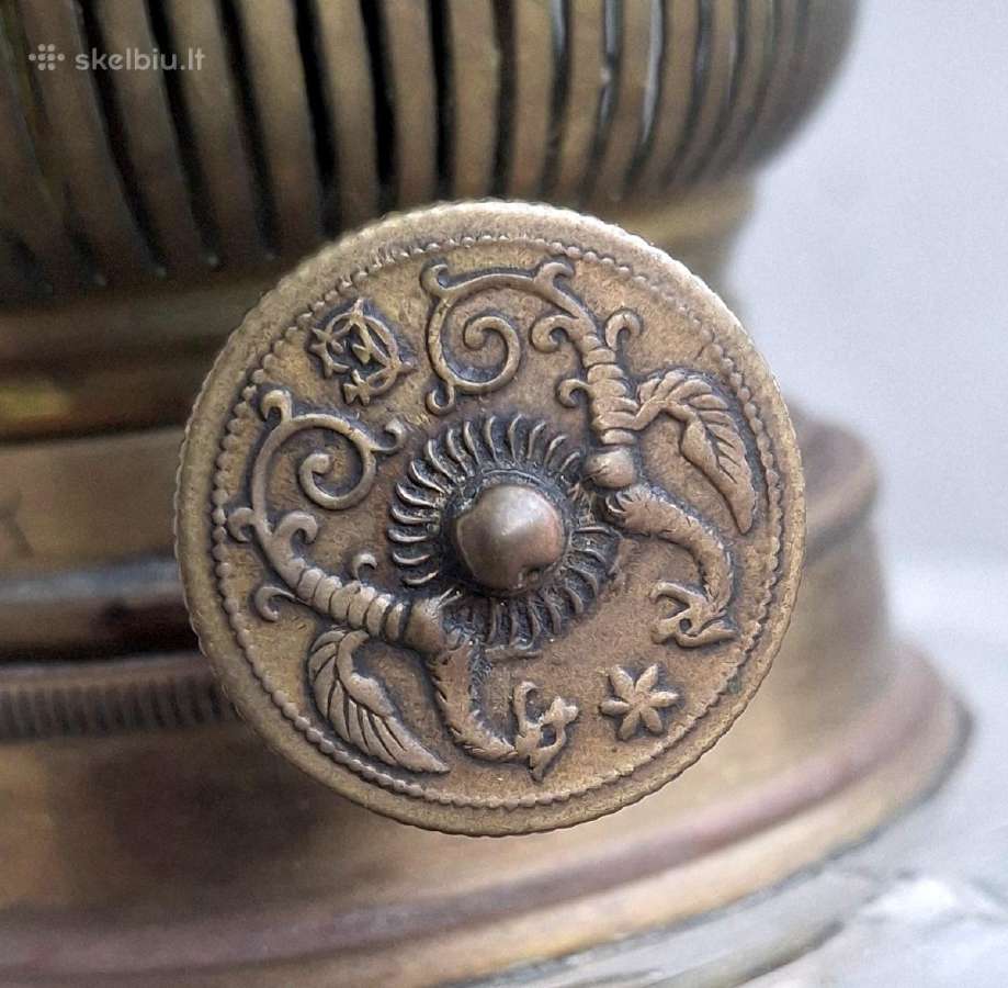 Nr.3) Antik. prabangi aukšta žibalinė lempa,veikia - nuotraukos Nr. 7