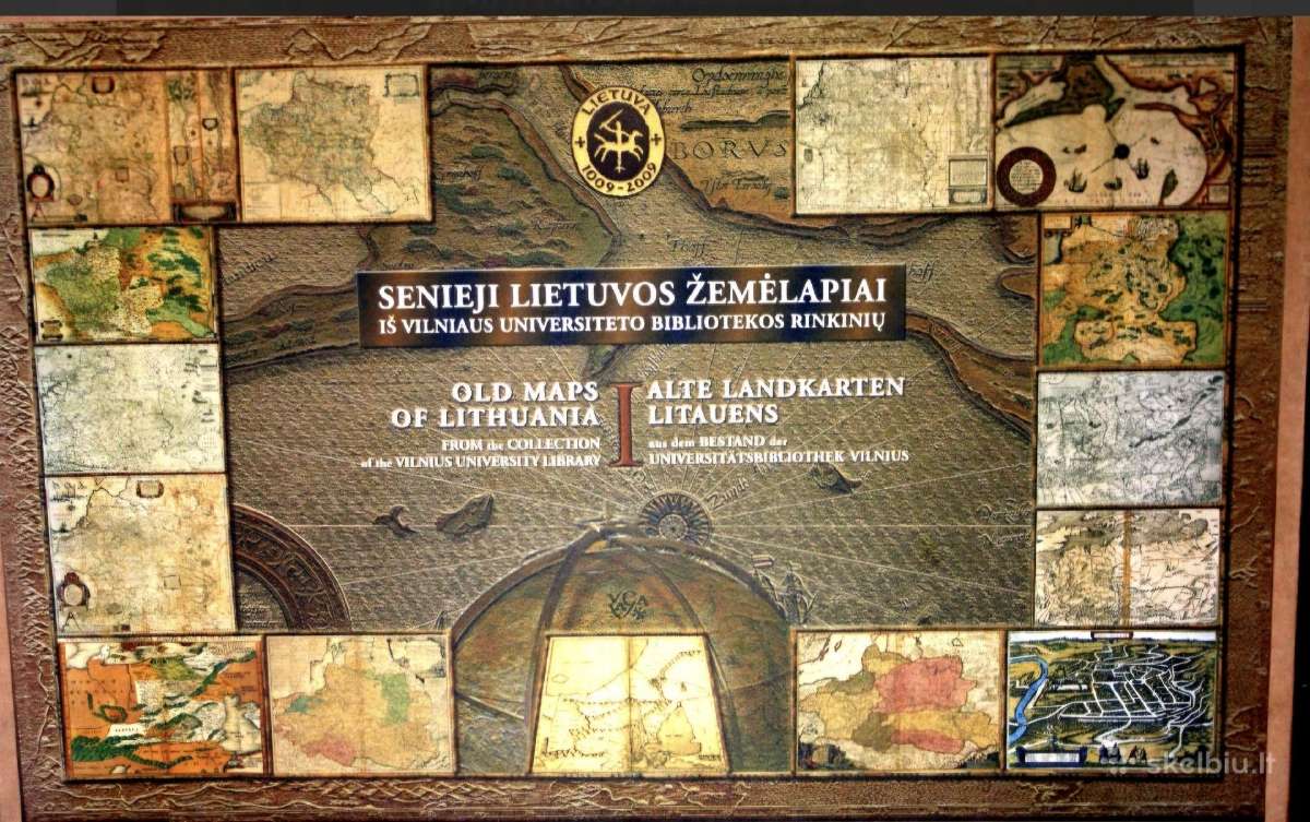 Senieji Lt žemėlapiai iš Vu bibliotekos rinkinių