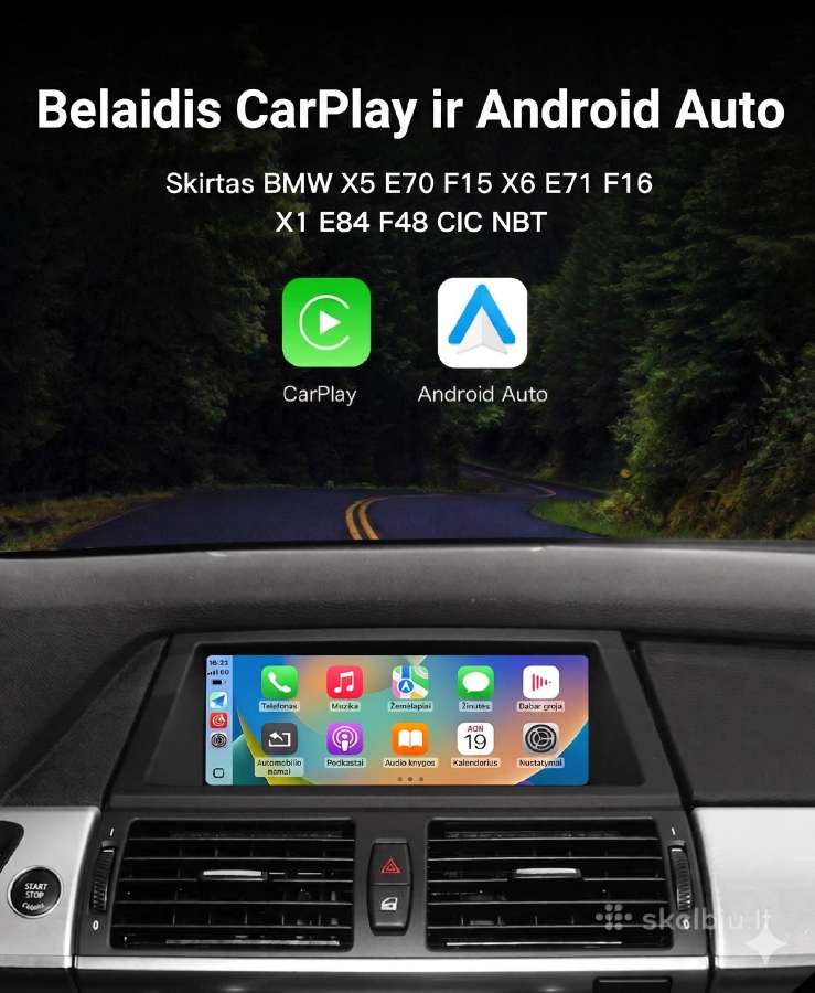 Bmw X5 X6 X1 Carplay / Android Auto Modulis