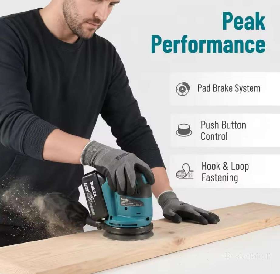 Makita Dbo180z +2x 6av + greitas pakrovėjas - nuotraukos Nr. 17