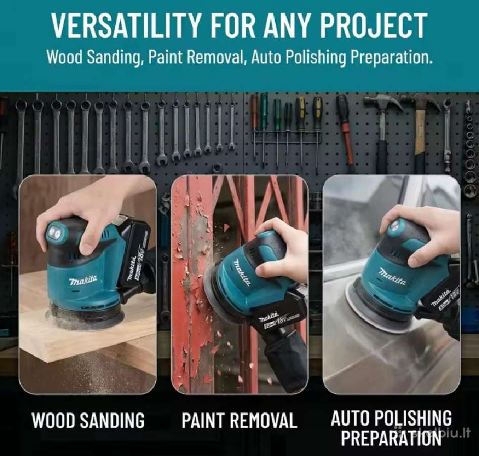 Makita Dbo180z +2x 6av + greitas pakrovėjas - nuotraukos Nr. 21