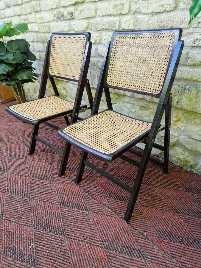 Vintažinės mid century sulankstomos kėdės - nuotraukos Nr. 10