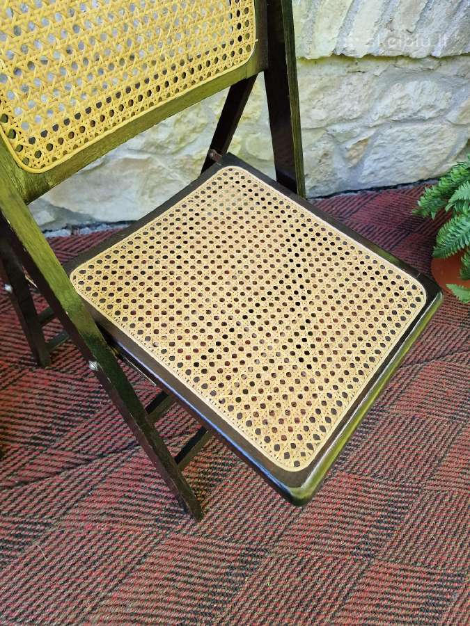 Vintažinės mid century sulankstomos kėdės - nuotraukos Nr. 12