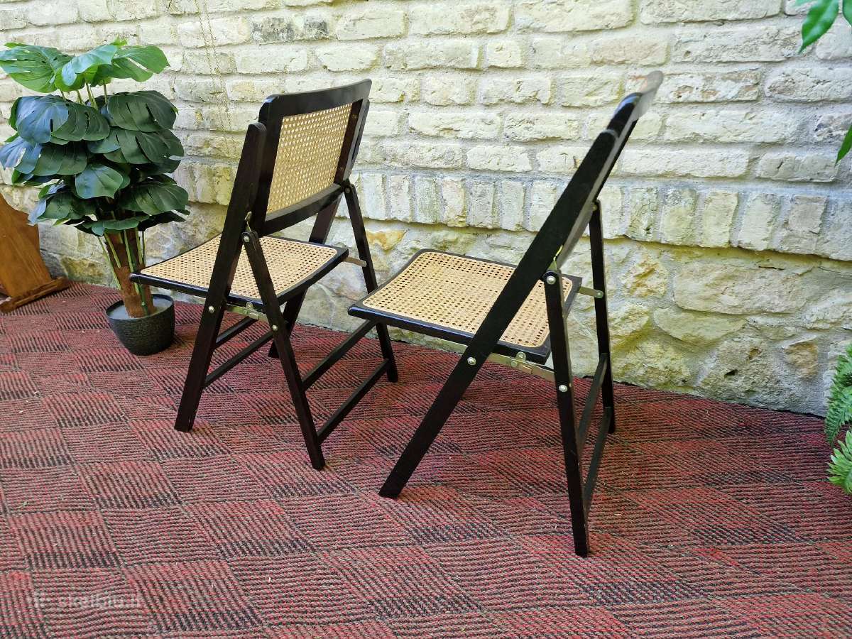 Vintažinės mid century sulankstomos kėdės - nuotraukos Nr. 14